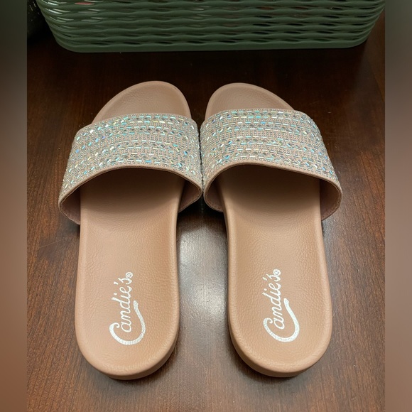 NWOT Vintage Jeweled Sparkly Candie's Sandals - Picture 5 of 8